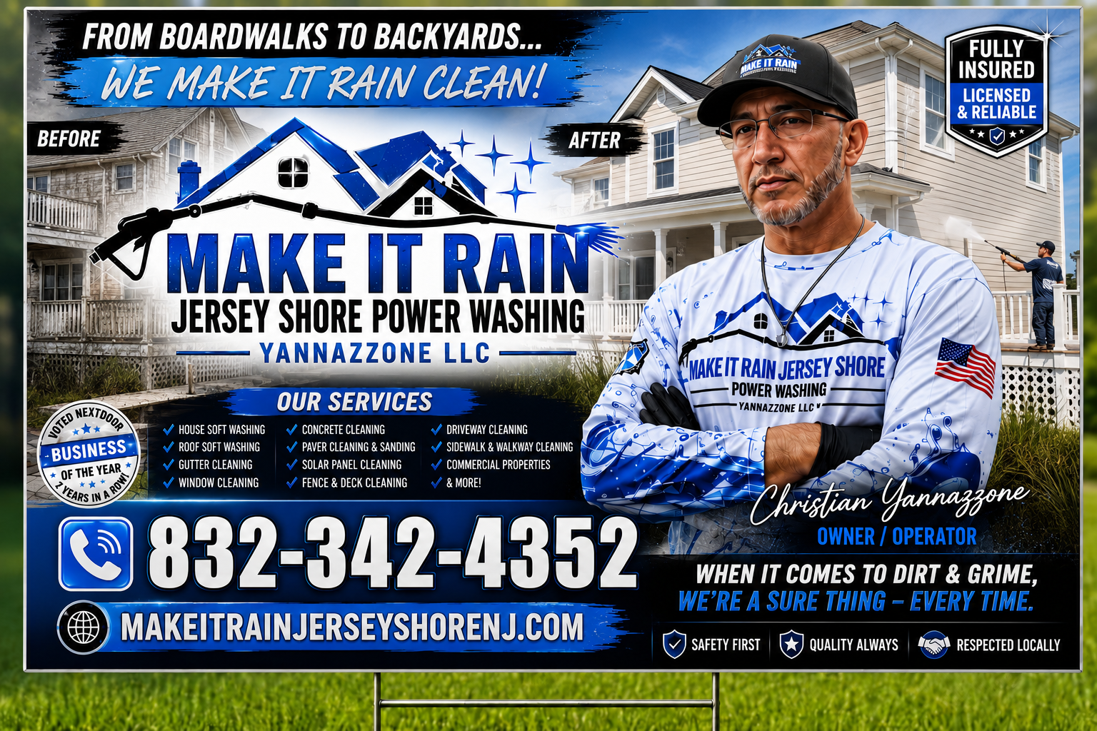 Make It Rain Jersey Shore Power Washing Yannazzone LLC